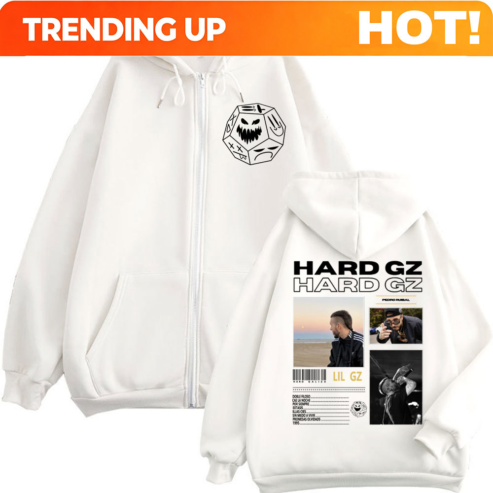 Mens Fashion Zip Up Hoodies - Rapper HARD GZ Tour 2025 Reißverschluss-Hoodies