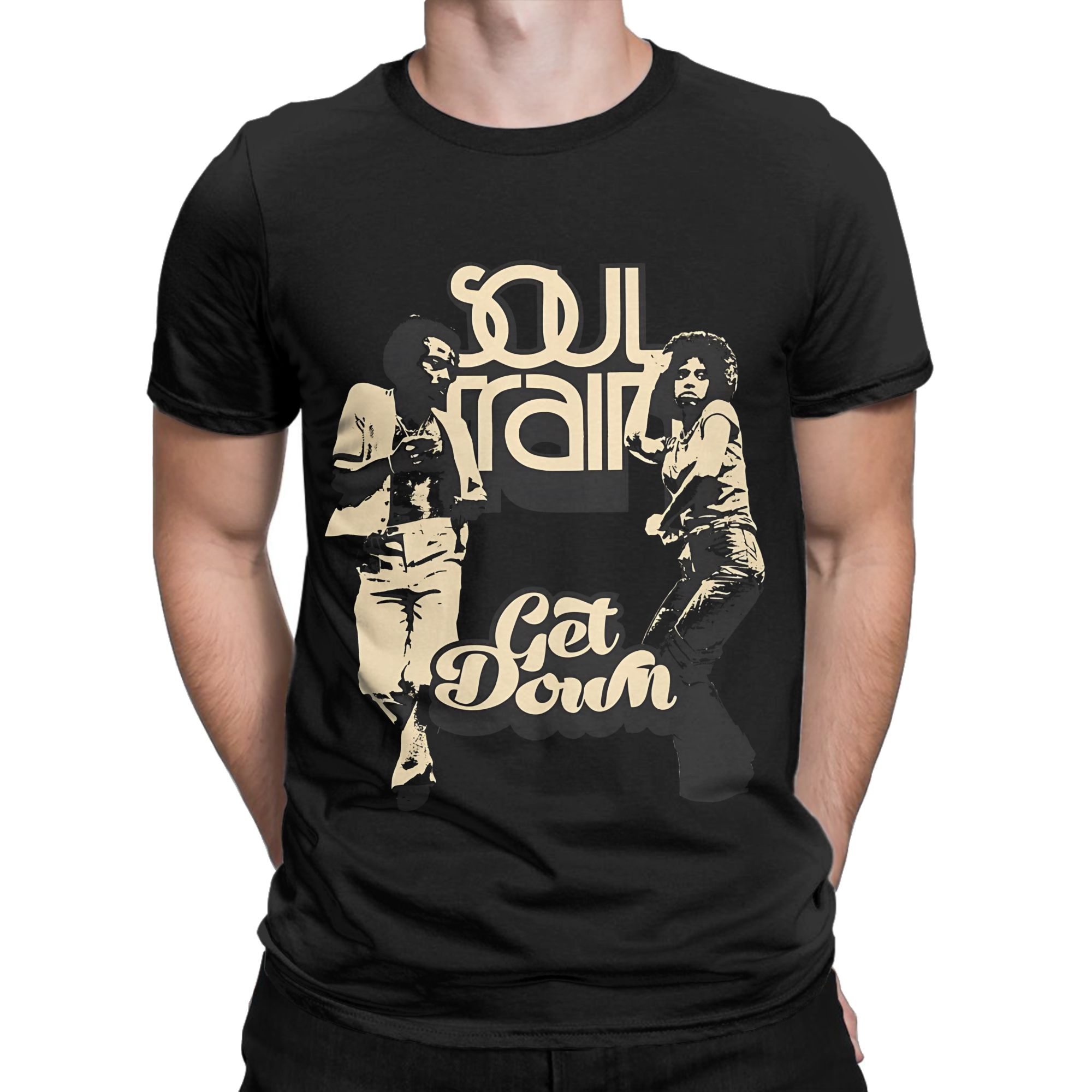 Poster Men Fashion - Soul Train Poster Lustiges Grafik-T-Shirt aus