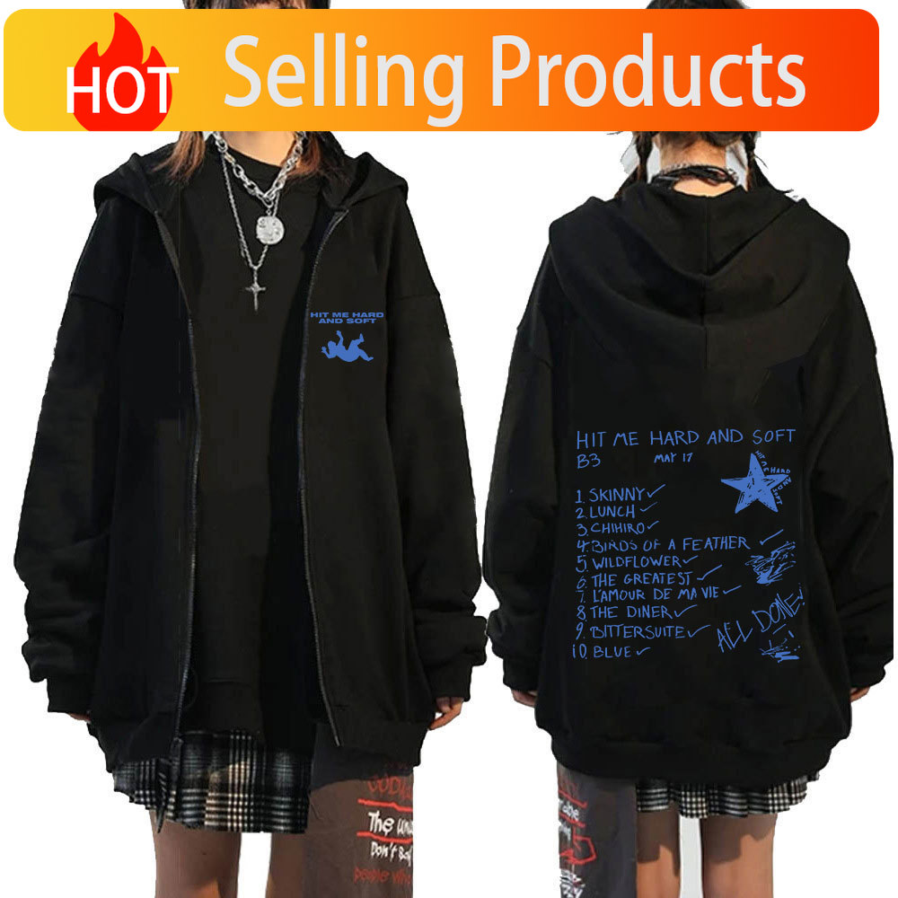 Hit Me Hard and Soft 2024 Tour – Mens Fashion Zip Up Hoodies Bewertung und Preis