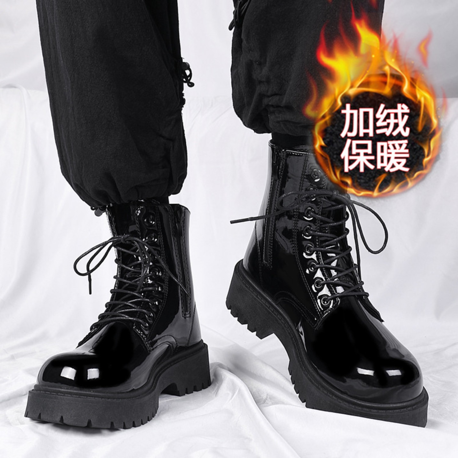 Warme Plüsch-High-Top-Stiefel  – Men'S Fashion News Bewertung und Preis