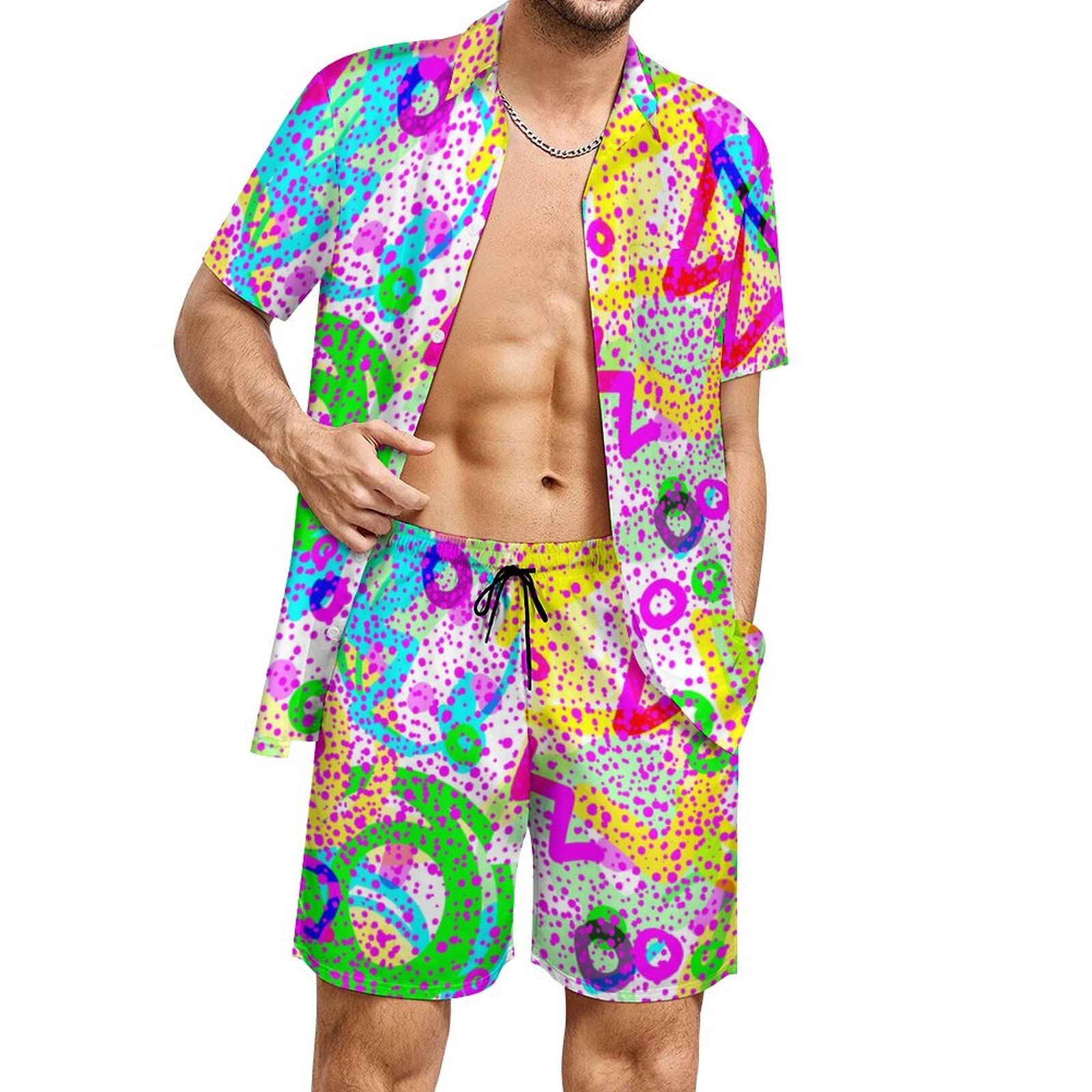 Sommer Unregelmäßiger Geometri – Mens Fashion Clothes Bewertung und Preis