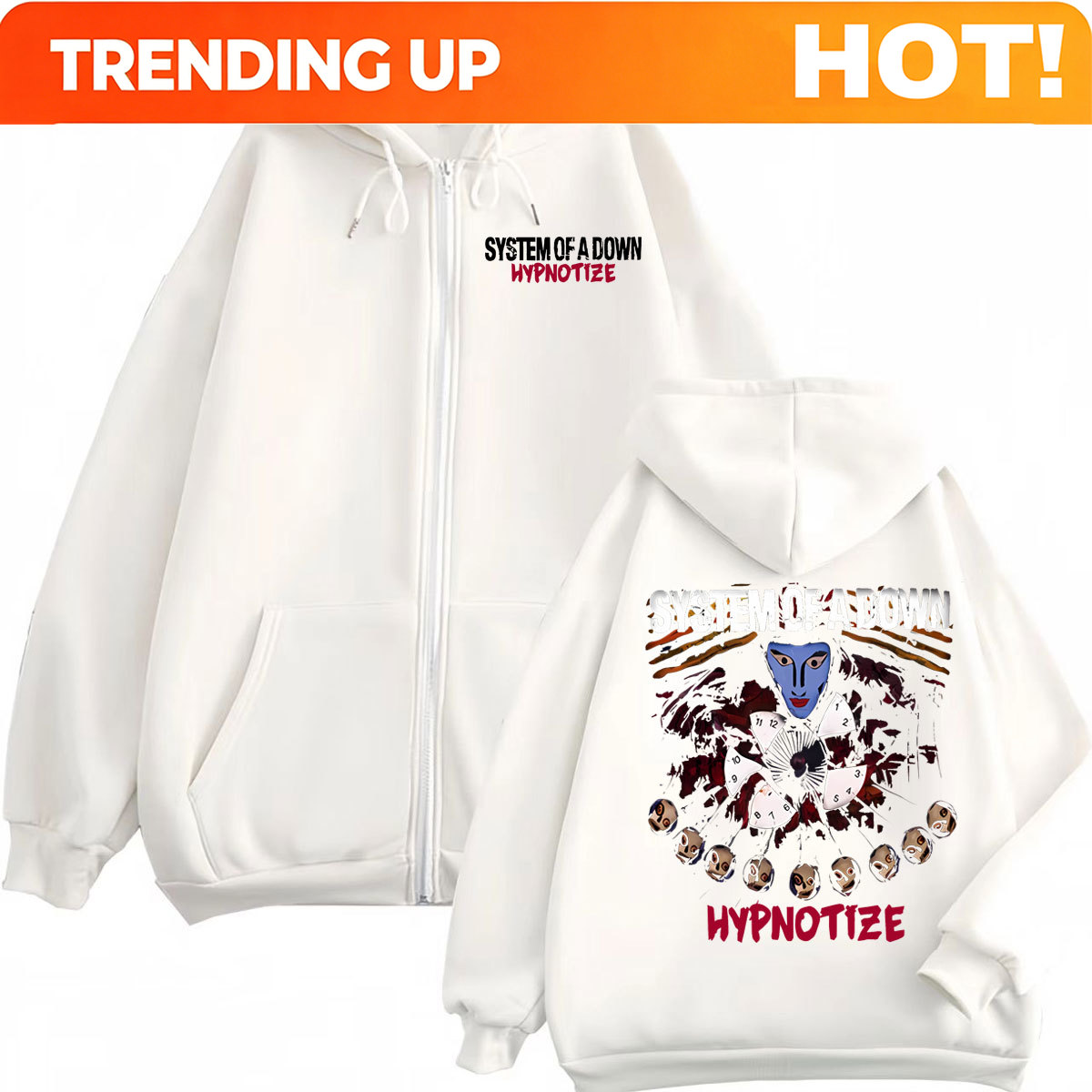 Rock Band System of A Down Hyp – Mens Fashion Zip Up Hoodies Bewertung und Preis