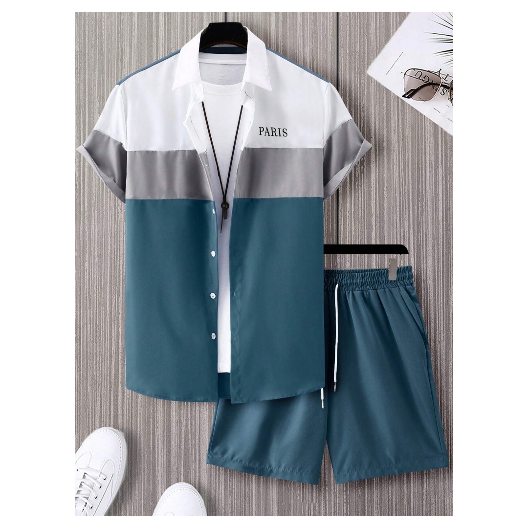 Herrenmode-Anzug, blau-weiß pa – Mens Fashion Clothes Bewertung und Preis