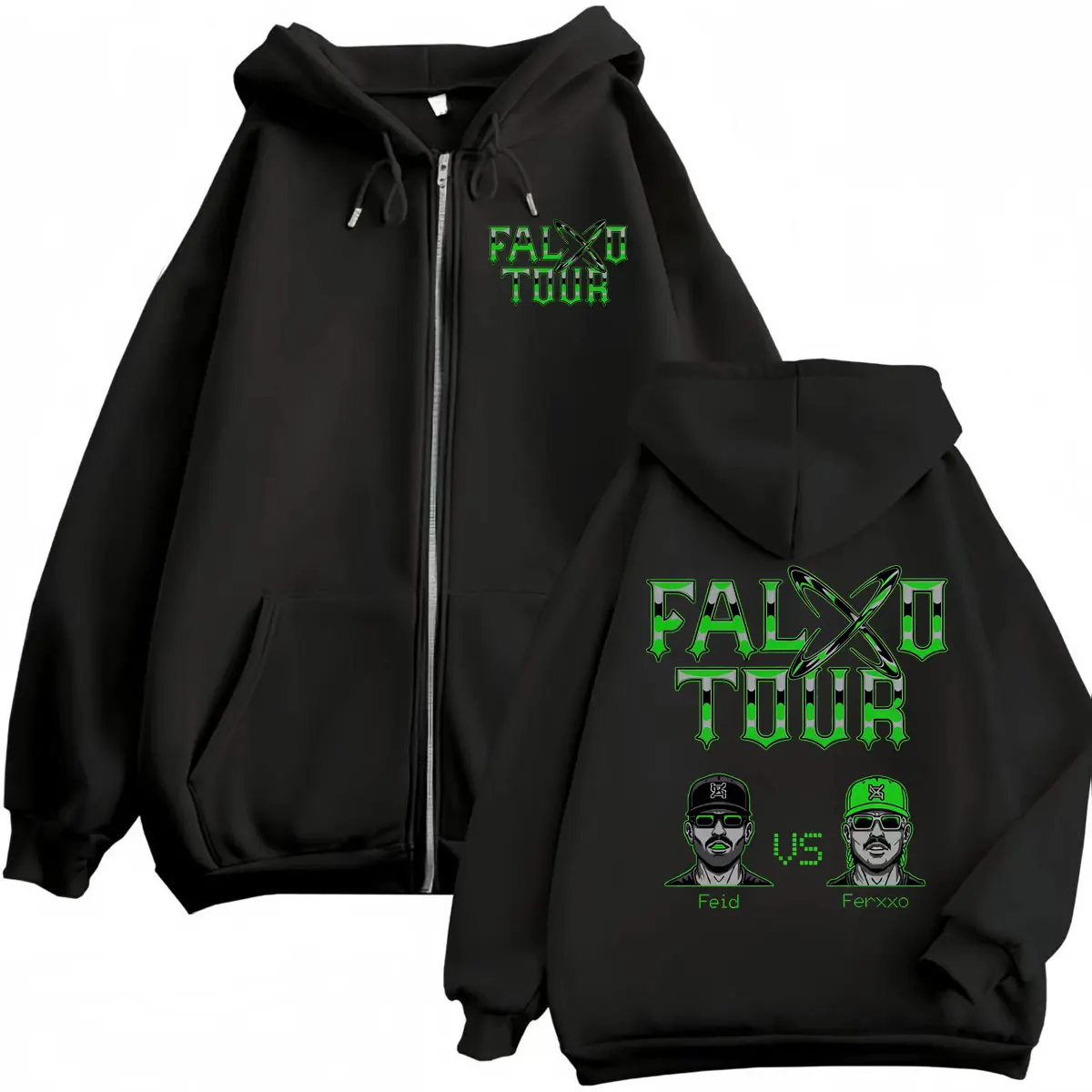 Feid Vs Ferxxo Falxxo Tour 202 – Mens Fashion Zip Up Hoodies Bewertung und Preis